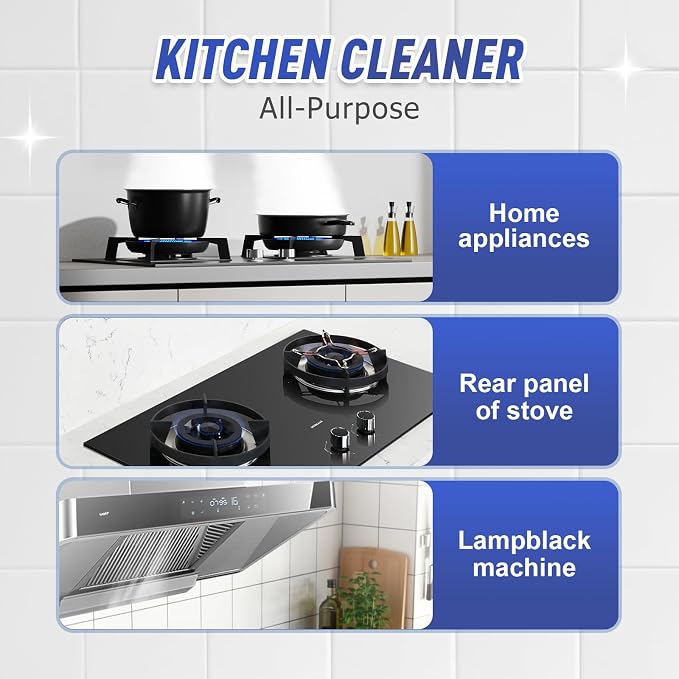 Kitchen Heavy Oil Cleaner, 2025 Newly Upgraded Heavy Duty Oil Stain Remover - Image 4