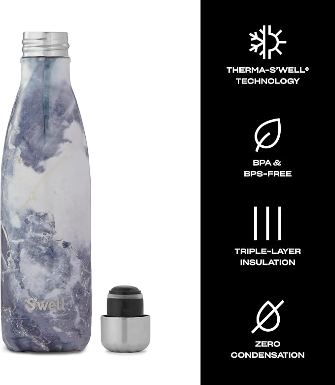 S'well Stainless Steel Water Bottle, Triple Layered Vacuum Insulated Containers - Image 4