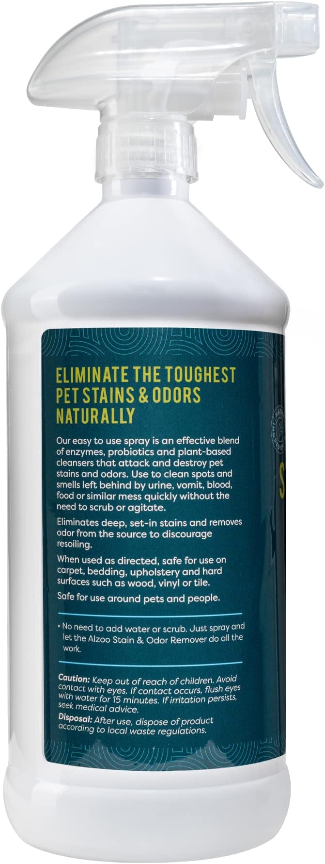 ALZOO Stain & Odor Remover, Quickly Lifts & Dissolves Pet Stains & Helps - Image 2