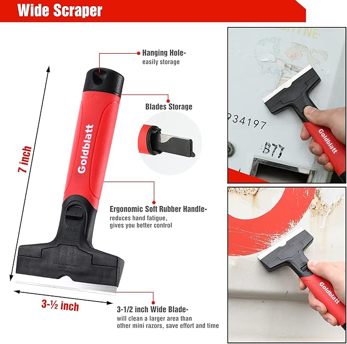 Goldblatt 2 Pieces Razor Blade Scraper - Image 3