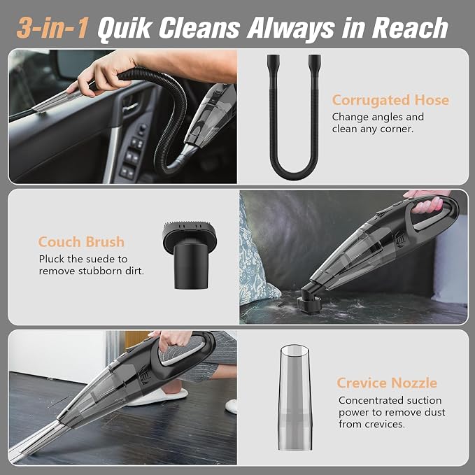Handheld Vacuum Cordless Rechargeable - Image 3