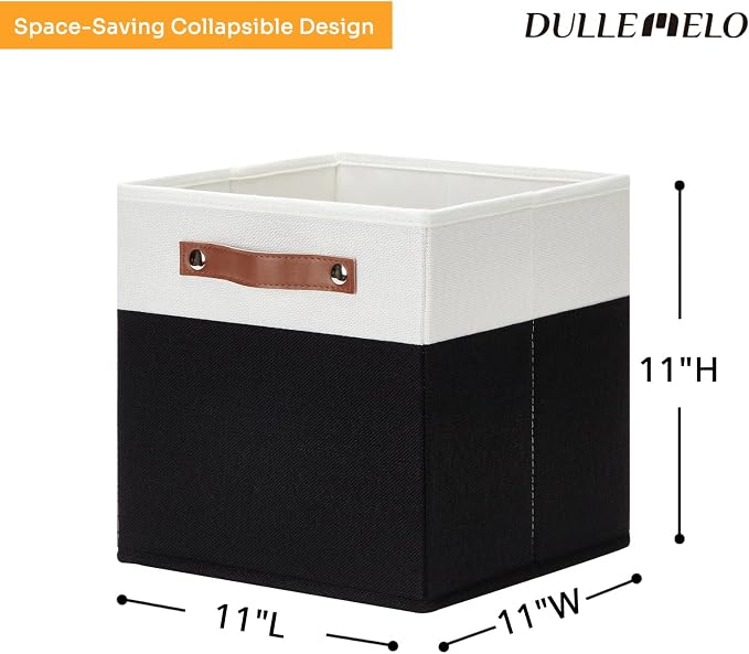 DULLEMELO Storage Cubes 11 inch, Cube Storage Bins - Image 3