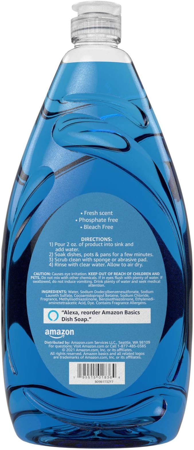 Amazon Basics Dish Soap, Fresh Scent, 30 fl oz - Image 3