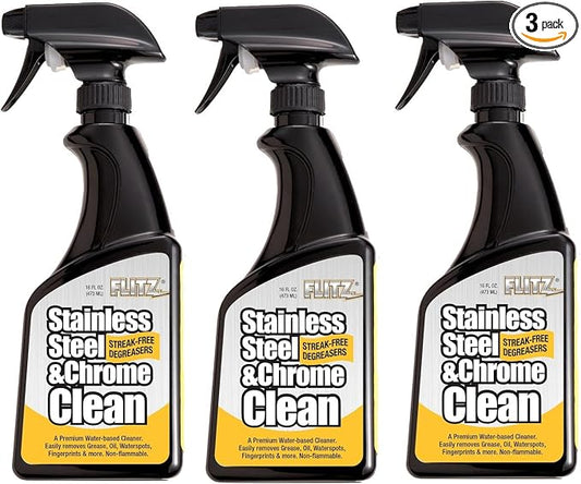 Flitz Stainless Steel & Chrome Clean - 16oz Bottle by FlitzInternationalLTD