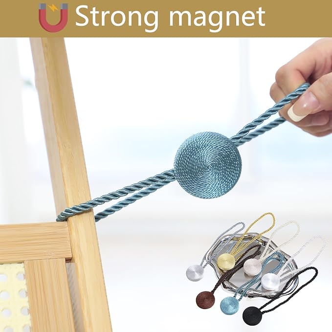 Magnetic Curtain Tiebacks - 12mm Magnetic Tie Backs - Image 3