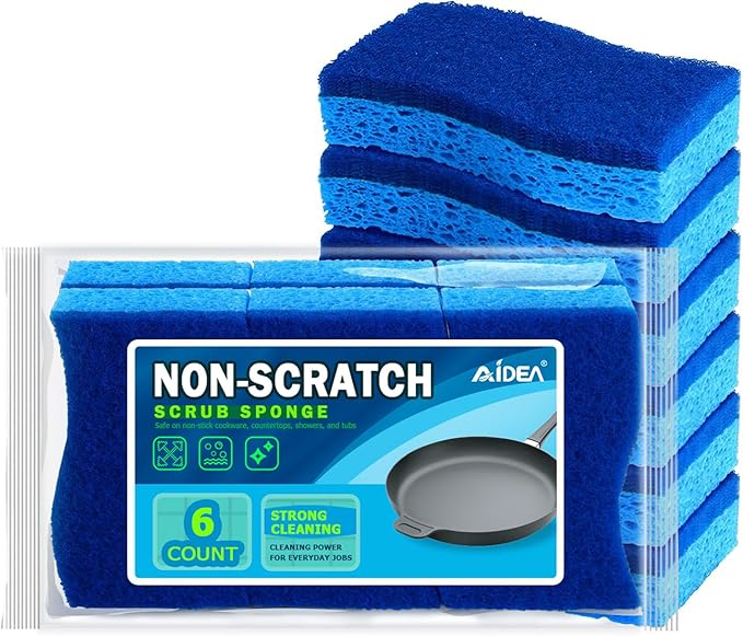 AIDEA Sponges Kitchen, Non Scratch Scrub Sponge, Sponges by AIDEAHOME