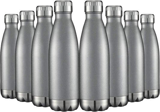 HASLE OUTFITTERS 17oz Stainless Steel Water Bottles Bulk, Vacuum Insulated by HASLEOUTFITTERS