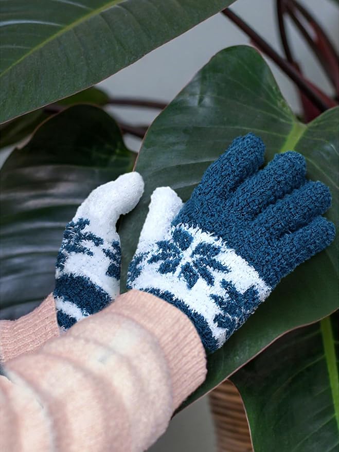 Patelai 3 Pairs Microfiber Plant Dusting Gloves Leaf Cleaning Gloves - Image 2