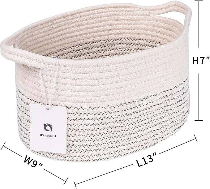 Medium and Large Woven Basket//With Handle, Used - Image 2