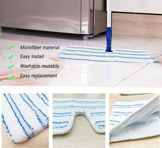 2 Pack Microfiber Mop Replacement Heads，Compatible - Image 2