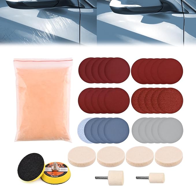 EMVANV Glass Polishing Kit, Deep Scratch Window Repair Tool, Window Windscreen by EMVANV