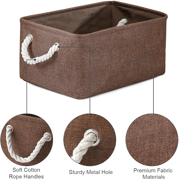 WarmHome Fabric Storage Bin Shelf Basket - Image 6