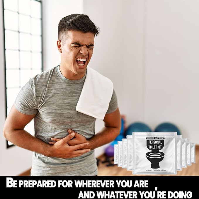Personal Toilet Kit To Go – 10 Pack | Disposable Public Restroom Kit | - Image 3