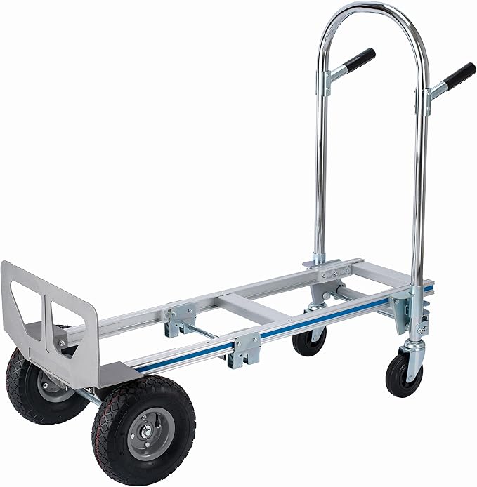 2 in 1 Aluminum Hand Truck Dolly 770lbs Weight Capacity Convertible Hand Truck - Image 3