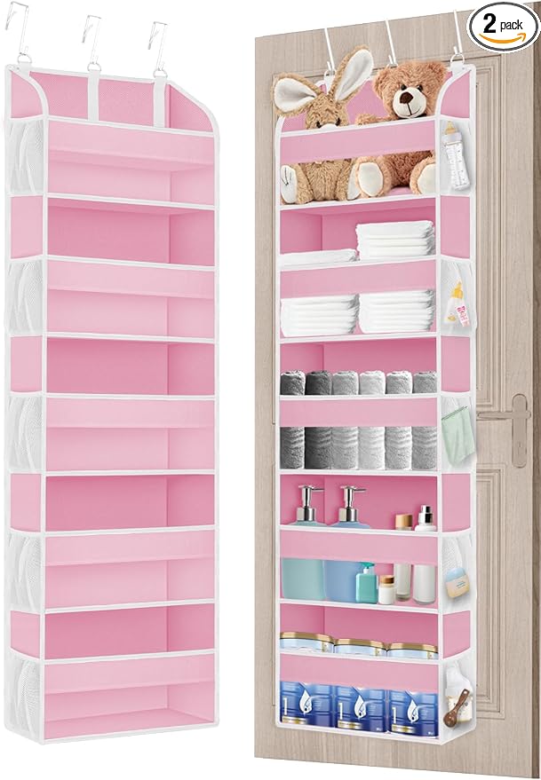 2 Pack Over The Door Storage Organizer by TAHAVICE