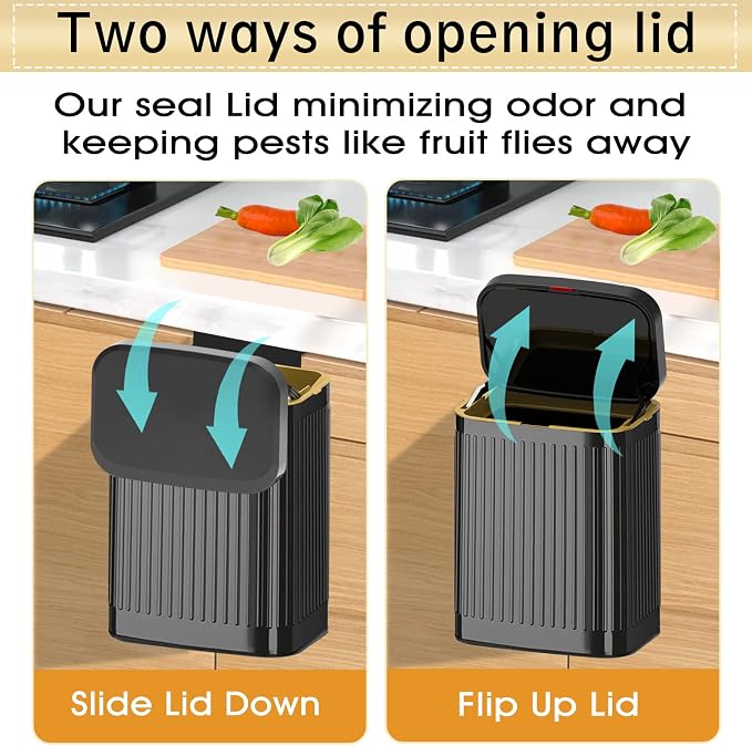 GloDeals Kitchen Hanging Trash Can - Image 3
