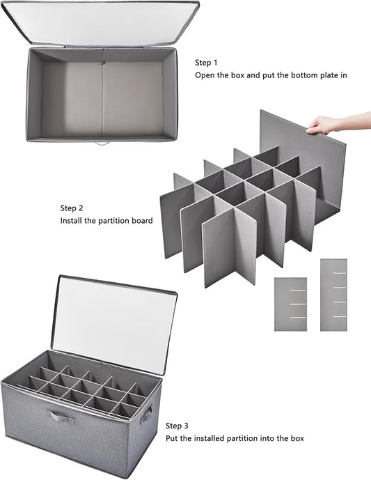 Shoe Storage Organizer for Closet, Shoe Box Organizer, Space Saving Foldable - Image 2