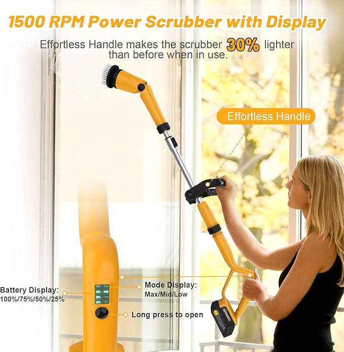 Qimedo 1500 RPM Electric Spin Scrubber - Image 4