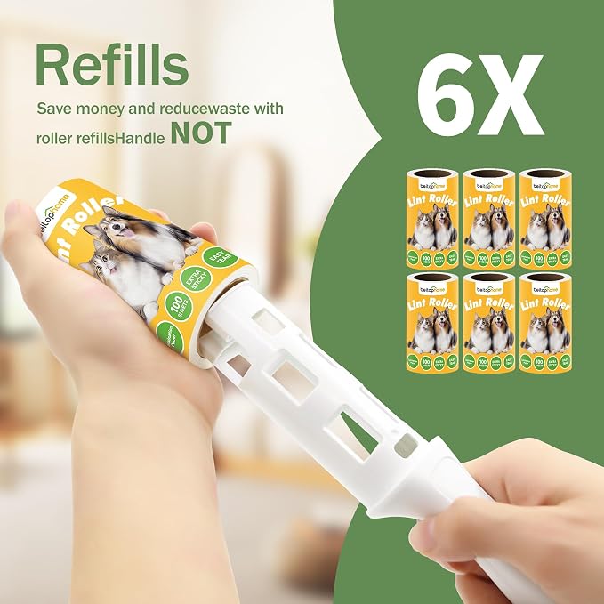Lint Roller Refills Only, 600 Sheets Lint Rollers - Image 2
