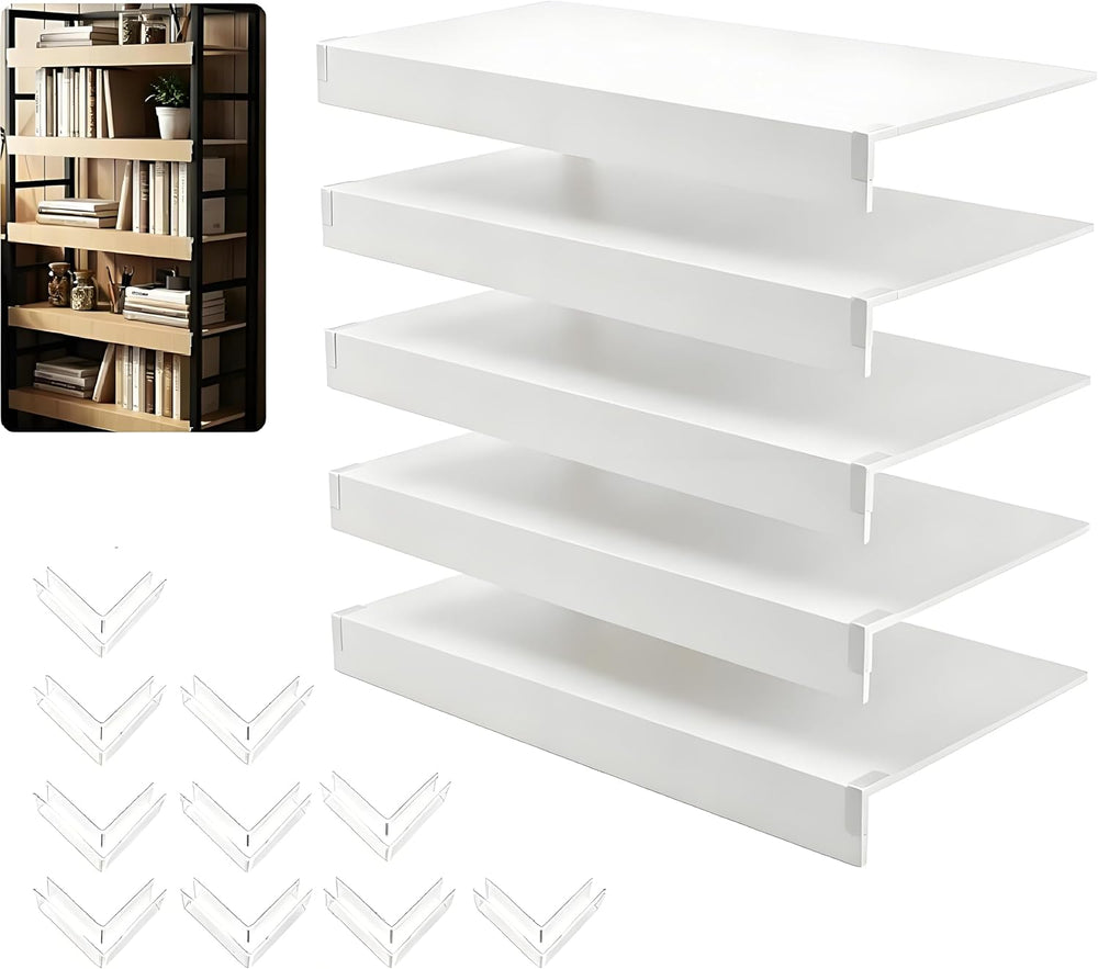 5 Pack Wire Shelf Covers,47x20x2in Wire Rack Covers for Pantry Durable PVC Sh...