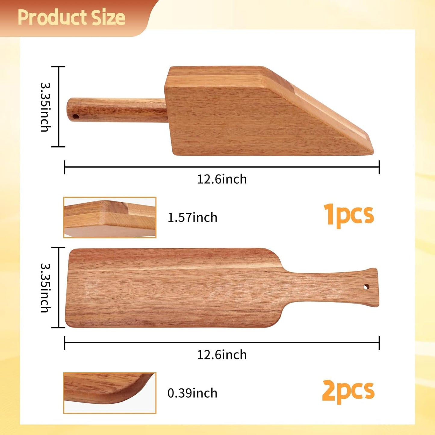 3 Pcs Mattress Lifter & Sheet Tucker Tool Set for Changing Sheets, Easy Lever-Action Lift Comfort Grip, Acacia Wood Mattress Elevator Tool for Elderly, Caregivers, Housekeepers, Daily Bed Making