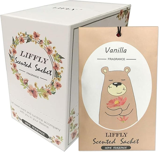 14 Packs Vanilla Scented Sachets by LIFFLY