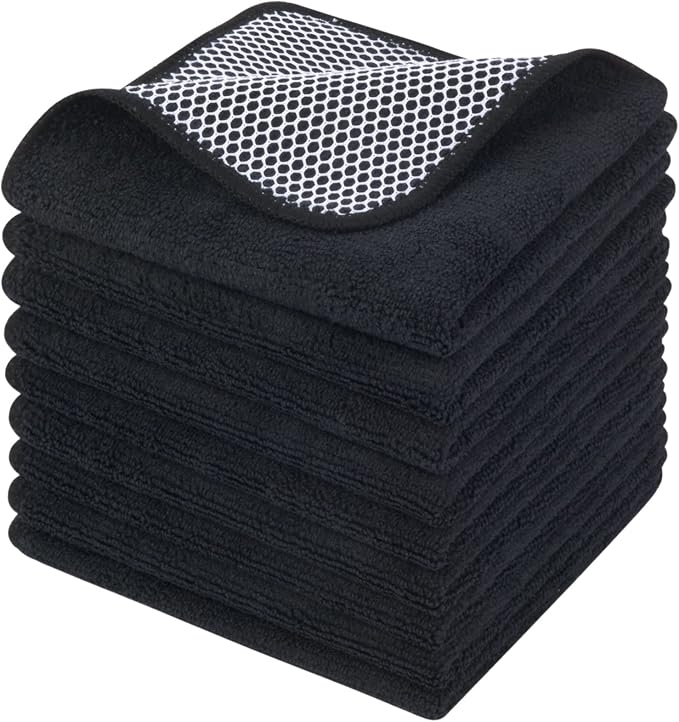 KinHwa Kitchen Washcloths for Dishes Absorbent Microfiber Dish Cloths Quick Dry by KinHwa