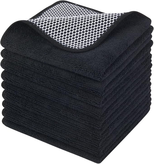 KinHwa Kitchen Washcloths for Dishes Absorbent Microfiber Dish Cloths Quick Dry by KinHwa
