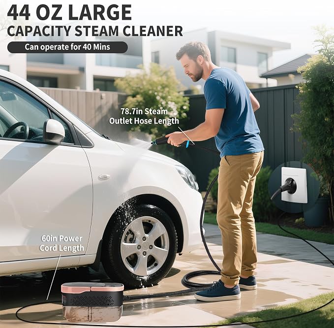 2500W Portable Handheld Steam Cleaner, High Temperature Pressurized Steam - Image 3