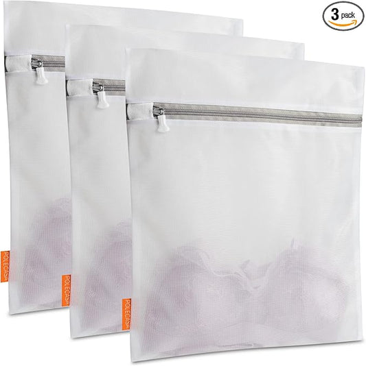 Polecasa 3Pcs 12 x 16 Inches Extra Durable Fine Mesh Laundry Bags by Polecasa