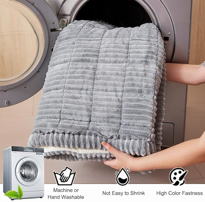 Couch Cover for Dogs Washable, Fuzzy Pet Couch Covers for 3 Cushion Sofa Pet - Image 5