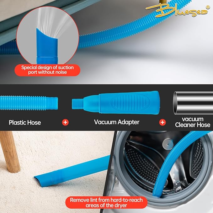 BLuesea Dryer Vent Cleaner Kit, 15-Piece Ultimate Dryer Cleaning Kit Include 30 - Image 4