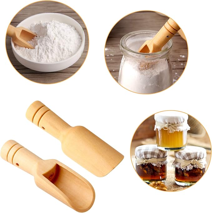 20pc Mini Wooden Spoons，Mini Bamboo Spoons - Image 3