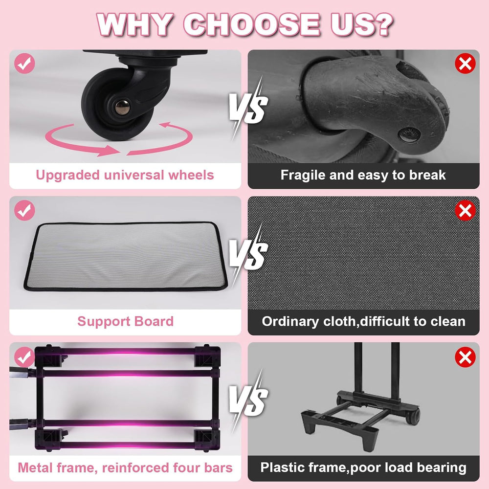 Extra-Large Rolling Cleaning Caddy with Wheels,Cleaning Caddy Bag with Detach...