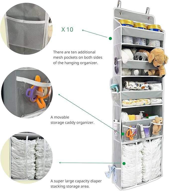 Door Hanging Storage Organizer, - Image 3