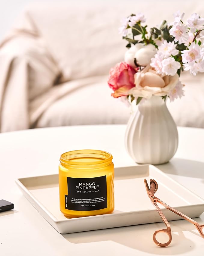 M&SENSE Mango Pineapple Tropical Scented Candle - Image 8