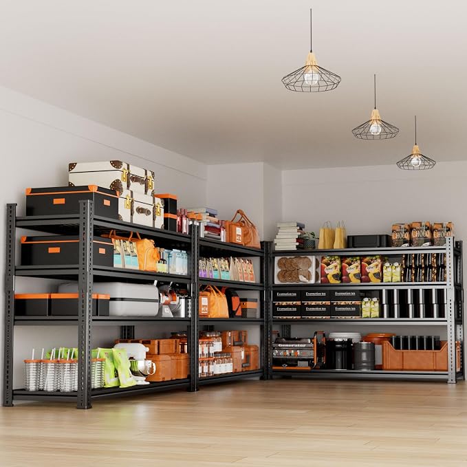 Storage Shelves Heavy Duty, 4-tier Adjustable Metal Industrial Utility Shelf - Image 6