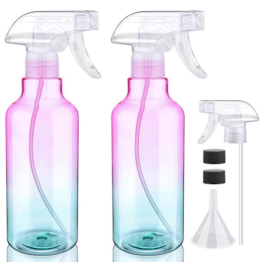 Plastic Spray Bottle 16.9oz Empty Spray Bottles Refillable Container Trigger by Hethyo