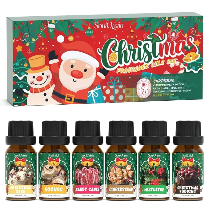 Christmas Essential Oils Set, Fragrance Oil Set by SoulOrigin