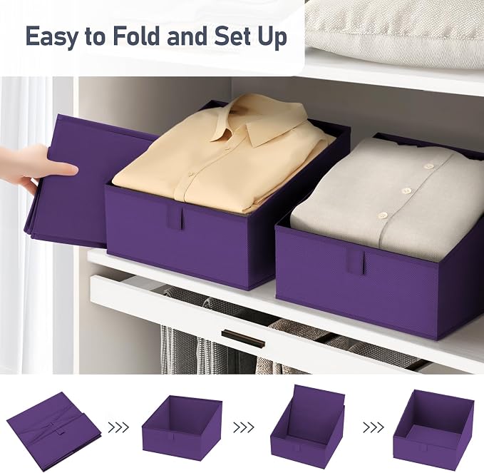 DIMJ Closet Storage Bins 8 Pack - Image 5
