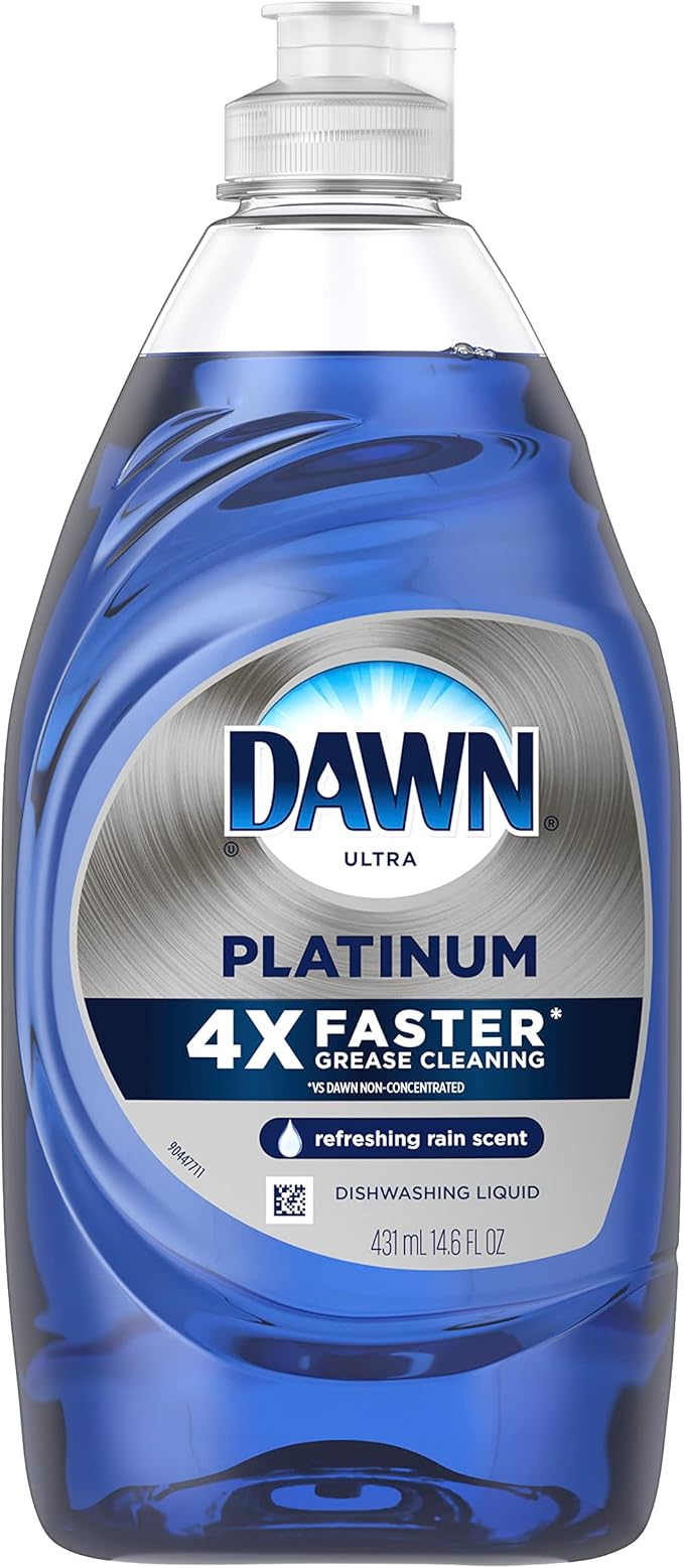 Dawn Platinum Dishwashing Liquid Dish Soap, Refreshing Rain Scent, 14.6 fl oz by Dawn