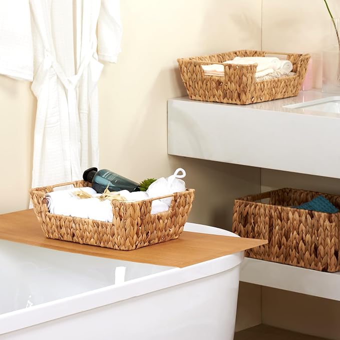 Water Hyacinth Wicker Basket 2 Pack - Image 5