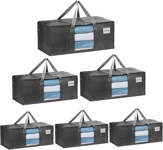 VENO 6 Pack Moving Bags Extra Large Storage Bags by Veno