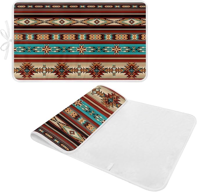 Aztec Ironing Mat Ironing Board Pad Heat Resistant, Quilting & Travel Blanket - Image 2