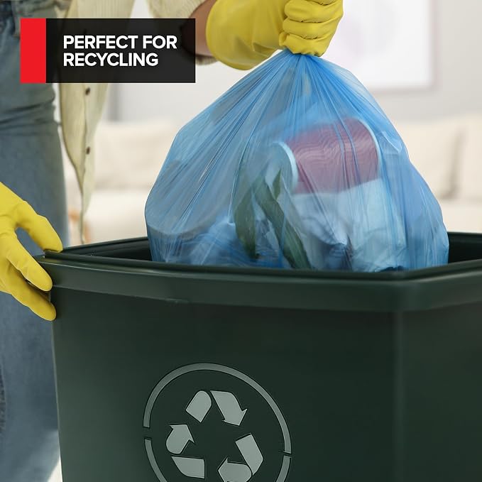 Heavy-Duty Blue Recycling Bags, Industrial or Home Use - Image 6