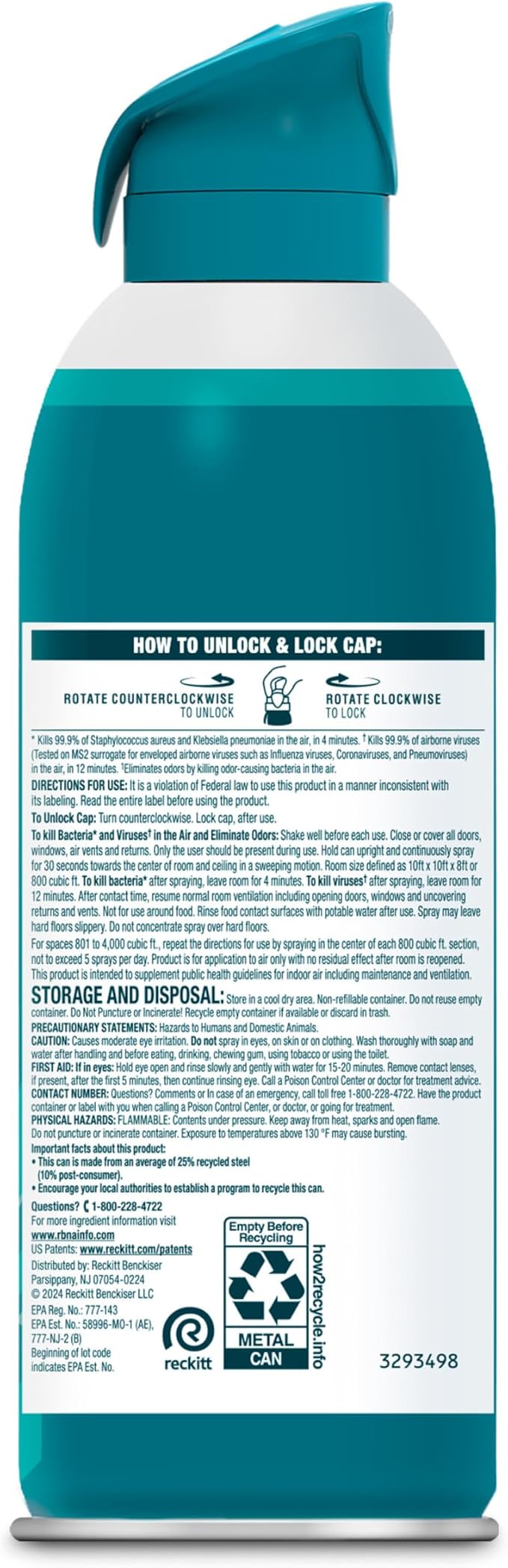 Lysol Air Sanitizer Spray with Odor Eliminator - Image 9