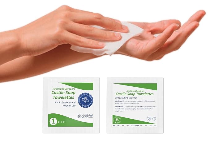HAO Castile Soap Cleansing Towelettes 125 Count Refreshing Scented Wipes White - Image 4
