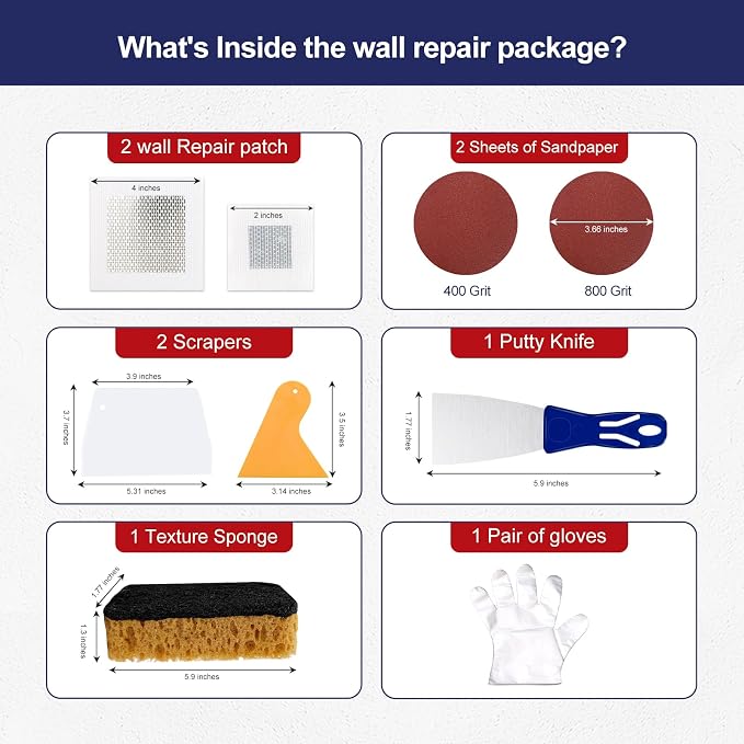 8.6oz Drywall Patch Repair Kit - Image 3