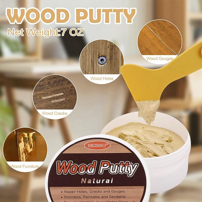 SEISSO Wood Filler, Natural Wood Putty - Image 2