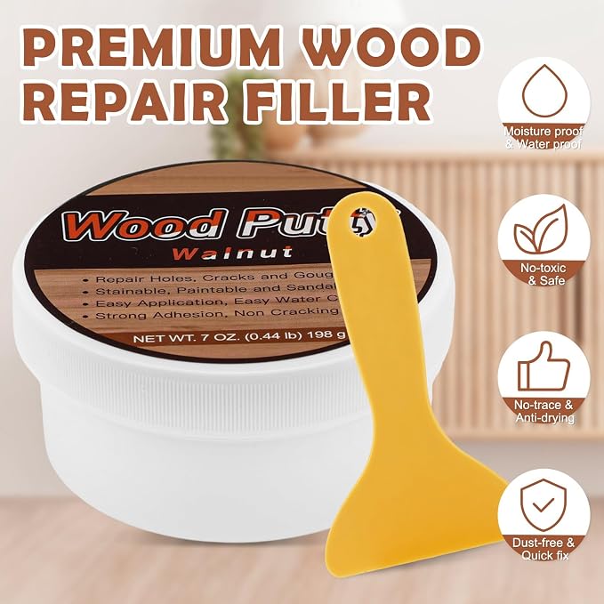 SEISSO Wood Filler, Walnut Wood Putty - Image 6